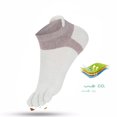 thumbnail image 3 of Coofit 3 Pairs Toe Socks Fashion Breathable Cotton Running Socks Low Cut Socks for Men, 3 of 10