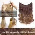 thumbnail image 2 of 20” Invisible Wire Hair Extensions Miracle Secret Fish Line Hairpieces Silky Straight Synthetic hair, 2 of 4