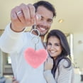 thumbnail image 4 of Cute Heart Plush Keychain for Women Girls - 3.14" Soft Bag Charm Purse Accessory, Valentine's Day Gift Novelty Keyring for Her Handbags & Backpacks, 4 of 6