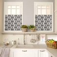 thumbnail image 4 of Kitchen Curtains Set, Farm Rooster Kitchen Curtains and Valances Set, Black and White Plaid Farmhouse Rod Pocket Tier Curtains 24 Inch Length for Cafe/Bedroom Windows, 4 of 6