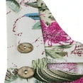 thumbnail image 3 of Combinaison d'Été pour Femmes, Col Carré Sans Manches, Motif Floral Feuille, 3 of 9