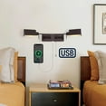 thumbnail image 5 of JONATHAN Y Arlo 54" 2-Light Farmhouse Industrial Double Swing Arm Iron LED Wall Sconce with Pull-Chain USB Charging Port, Oil Rubbed Bronze, 5 of 17