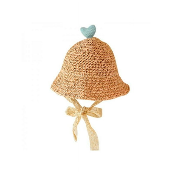 Ame Summer Girls Breathable Hat Toddler Straw Hat Kids Beach Capsunscreen Seaside Holiday Hat Sun Hats