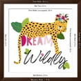 thumbnail image 5 of Art.com Dream Widly Cheetah Art Print by Jennifer McCully, Brown Frame Wall Art, 38" x 38", 5 of 5