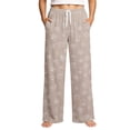 thumbnail image 5 of Womens Halloween Pajama Pants Loose Fit Drawstring Lounge Pants with Ghost Moon Star Print Casual Sleepwear, 5 of 6