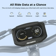 Ausom F1 MAX off Road Electric Scooter for Adults, 1400W Dual Motor, 62 Miles Range, 45 mph Speed, 72% Uphill, E-ABS & Hydraulic Brakes, NFC Lock, Foldable E-Scooter with Lightings