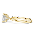 thumbnail image 2 of Zuwelria 2.13 Carat Luxurious Princess Cut Unique Moissanite Diamond Wedding Ring for Women | Promise Ring for Her | 18K Yellow Gold Plated Silver Size 7, 2 of 6