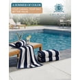 thumbnail image 3 of Casa Platino Beach Towel Set of 2, Light Weight, Quick Dry Towel, Large Beach Towels 30"x60", Beach Towel Set - Blue, 3 of 8