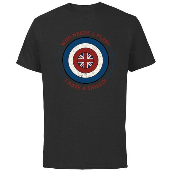 Marvel WHAT IF…? Captain Carter I Have A Shield - Short Sleeve Cotton T-Shirt for Adults - Customized-Black