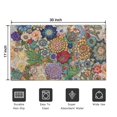 thumbnail image 5 of Bohemian Retro Floral Non-Slip Entryway Door Mat,Boho Indoor Decor Durable Low Plush Door Mat,Washable Welcome Rug for Patio Hallway Home Decor 17x30 Inches, 5 of 7