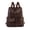 Coffee, variant on Leather Backpack Laptop Vintage Backpack Waterproof Flap Bookbag for Men Leather Travel Backpack for Men Casual Knapsack