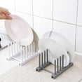 thumbnail image 4 of Kitchen Plastic Storage Pot Lid Rack Plates Organizer Draining Dishes Pan M9X5, 4 of 6