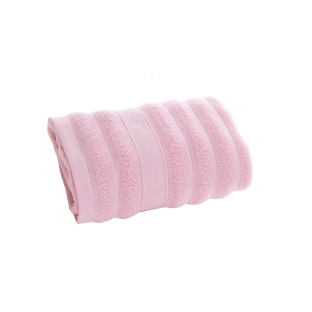 Jumpingount Toalla de sábanas para la cara, toallas de baño de algodón de Color sólido, cómoda toallita absorbente de agua para suministros Cuerpo del baño Rosado