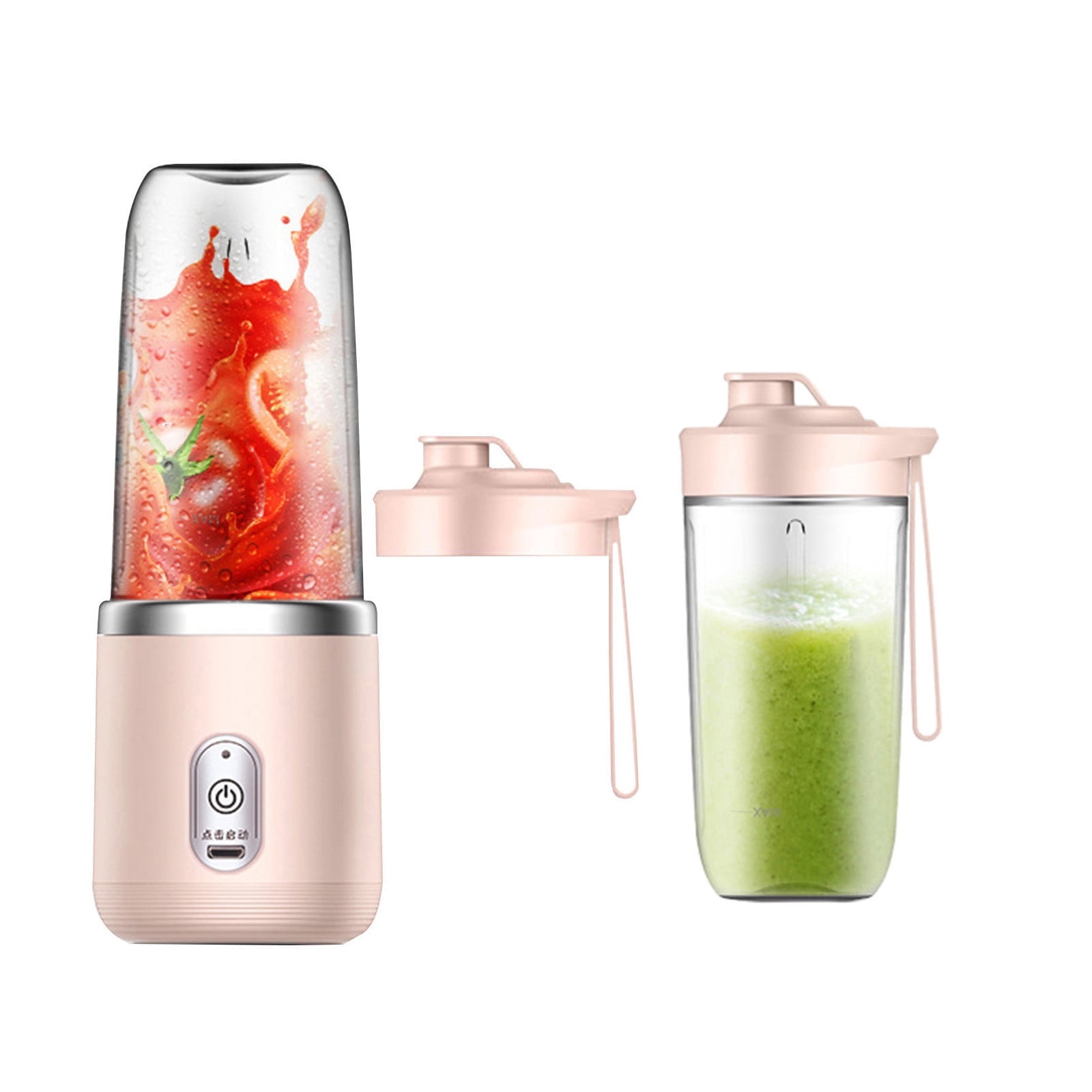 100Fens Blenders For Shakes And Fruit Juicer USB Rechargeable With 6 Blades Handheld Blenders For Sports Travel And Outdoors