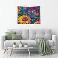 thumbnail image 5 of Uemuo Psychedelic Sunflowers Printed 29x37 Inch Tapestry Wall Hanging – Lightweight & Durable – Perfect for Dorm Decor, Beach Throw, Sofa Cover, Tablecloth, 5 of 8