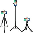 thumbnail image 6 of Acuvar Heavy Duty Rotating Smartphone Tripod Mount. Fits iPhone 11, 11 Pro, Max, 12, 12 Pro, 12 Pro Max, 13, 13 Pro, 13 Pro Max, 14, SE, 15, Samsung Galaxy, Flip, Fold,  Android, etc., 6 of 10
