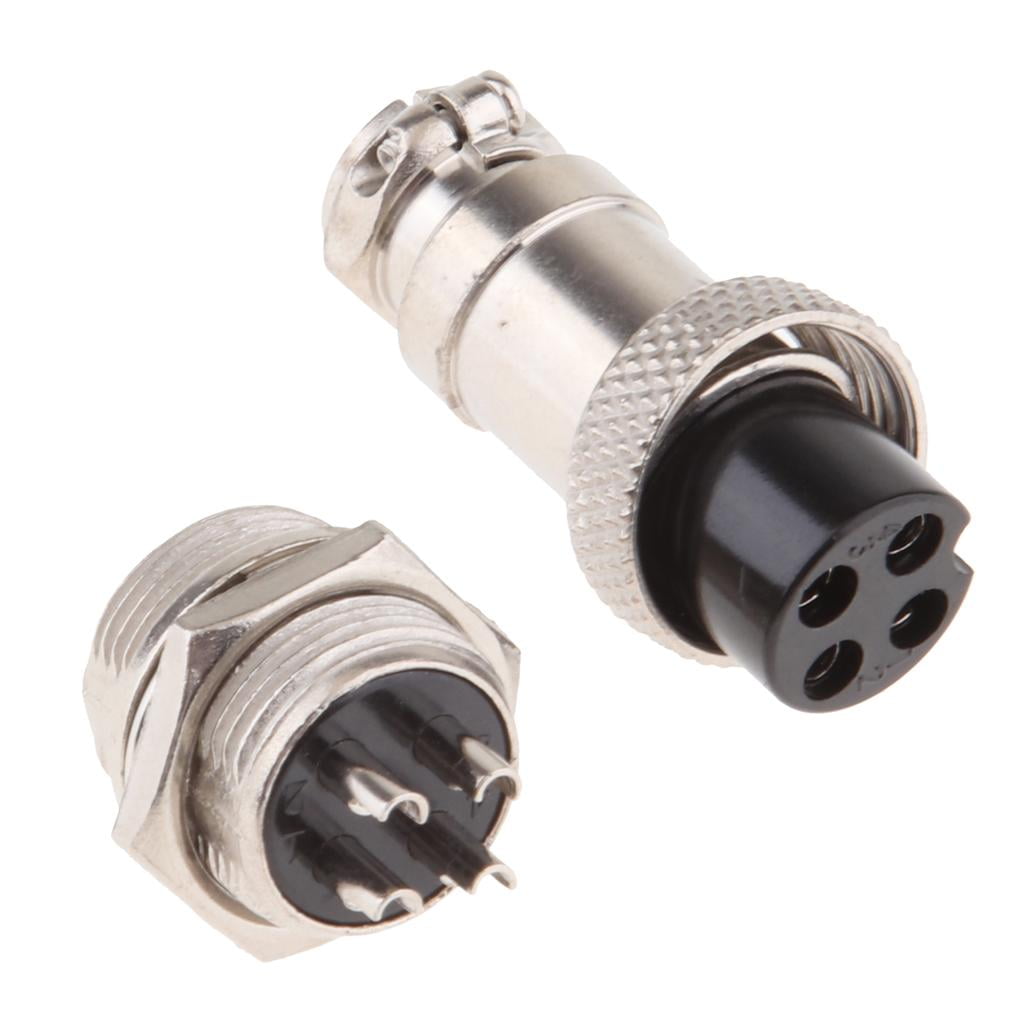 10 Stück GX16 6-Pin Metall-Luftfahrtstecker, Wasserdichte Kappe, 250V/15A, Für Audio, Automotive & Industrie