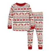 Matching Family Christmas Pajamas Burt's Bees Baby Toddler Boy or Girl Unisex 2-Piece Dashing Deer Set