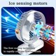 thumbnail image 4 of 2pcs Set Small Desk Fan USB Powered Personal Fan Strong Airflow 5 Speeds Mini Fan 360°Rotation Portable Fan7 Inch Quiet Table Fan for Home Office Bedroom Desktop Travel, 4 of 4