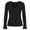 1-Black, variant on Long Sleeve Wrap V-Neck T Shirts for Women Slim Fitted Stretch Solid Color Tee Summer Fall Lightweight Comfort Casual Basic Going out Tops Versatile for Daily Wear 1-Green M