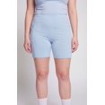 thumbnail image 3 of Women's Plus Size High Waisted Double Cell Phone Pocket Biker Shorts, 3 of 4