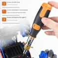 thumbnail image 3 of Blukids 10 in 1 Multi-angle Ratchet Screwdriver Professional Tools, 180° Multi-angle Rotation Screwdriver, A Great Screwdriver Solves Most Repair/Disassembly Problems(Orange), 3 of 6