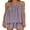 Purple, variant on Women 2 Piece Lounge Set Plaid Summer Pajama Set Sleeveless Peplum Cami Top and Wide Leg Shorts Set Beachwear Vacation Outfits
