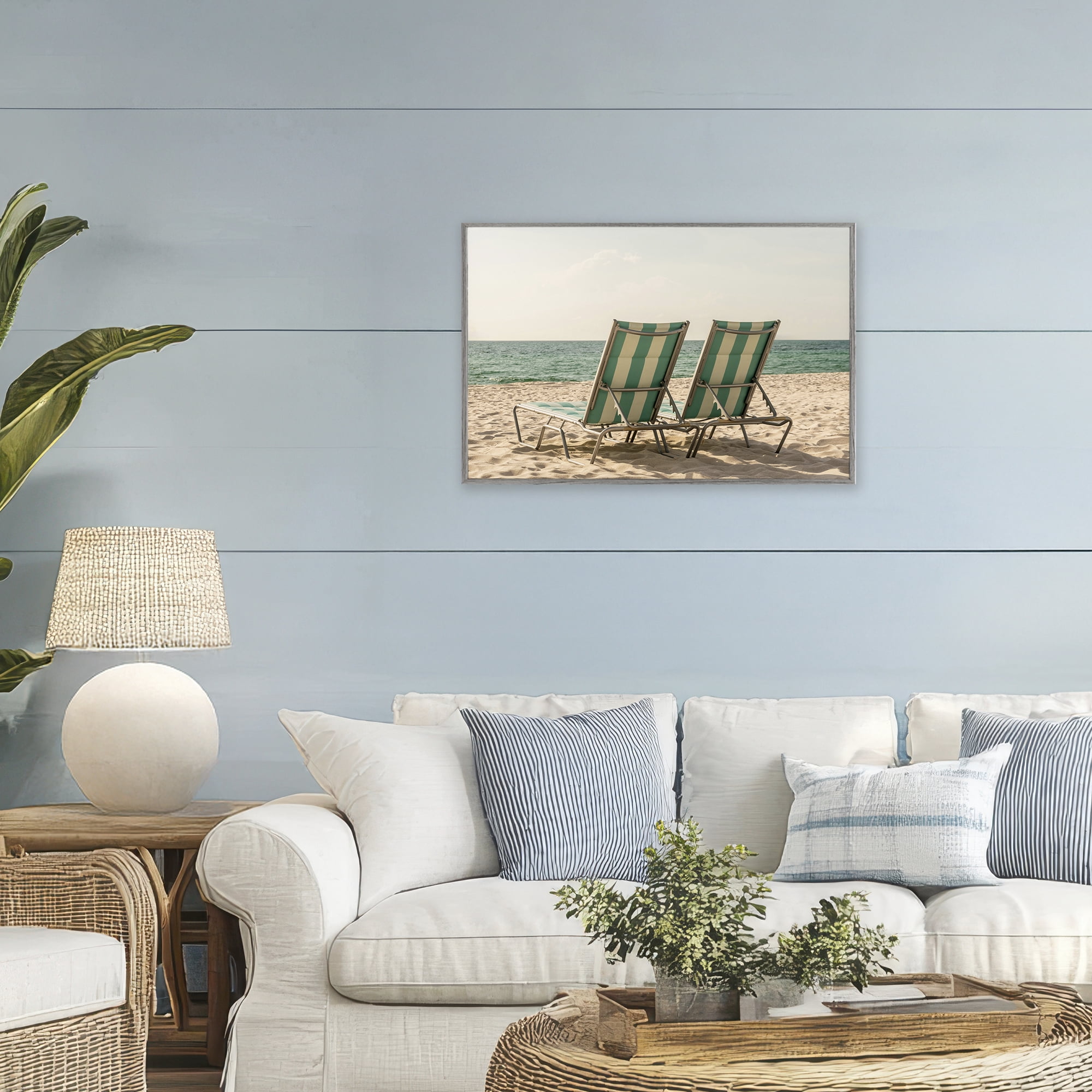 Stupell Industries Invitation To Relaxation Gray Framed Giclee Art, design by Elena Chukhlebova
