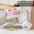 thumbnail image 5 of 2.4 Gal Collapsbile Wash Basin with Drian Plug,9L Dish Pan for Soaking Baby Bottles,Portable Sink, Multiuse Foldable Bucket,Ice Beverage Tubs for Camping, Vegetable Washing, RV (Pink), 5 of 15
