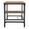 thumbnail image 2 of Bowery Hill Transitional Metal Computer Desk with Casters in Antique Black, 2 of 4