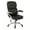 Black/Silver, variant on High Back Executive Manager's Chair with Espresso Bonded Leather
