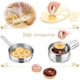 thumbnail image 2 of Cortador de galletas de donut, molde redondo para hornear donuts, alicates de inmersión de plástico, 2 of 6