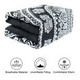 thumbnail image 5 of PiccoCasa 3Pcs Bohemian Bed in a Bag Comforter Set All-Season Quilt Set with 2 Pillowcases, Black King, 5 of 7