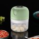 thumbnail image 1 of Mini procesador de alimentos con cuchara para picar ajo, jengibre, hierbas, chile, carne picada, cebolla Mini picadora eléctrica de ajo de dos piezas, recarga USB pequeña de 250 ml, 1 of 5