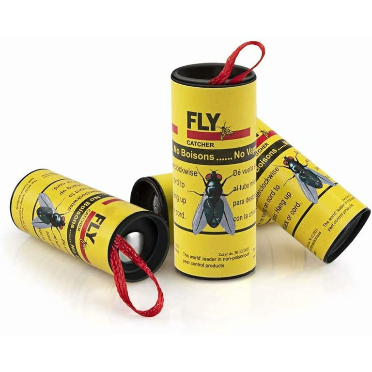 LIGHTSMAX Yellow Fly Flies Mosquito Flying Insects Bugs Sticky Glue Ribbon Trap - 32 Pks