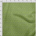 thumbnail image 3 of oneOone Rayon Light Green Fabric Leaves & Flower Floral Sewing Craft Projects Fabric Prints By Yard 56 Inch Wide, 3 of 5