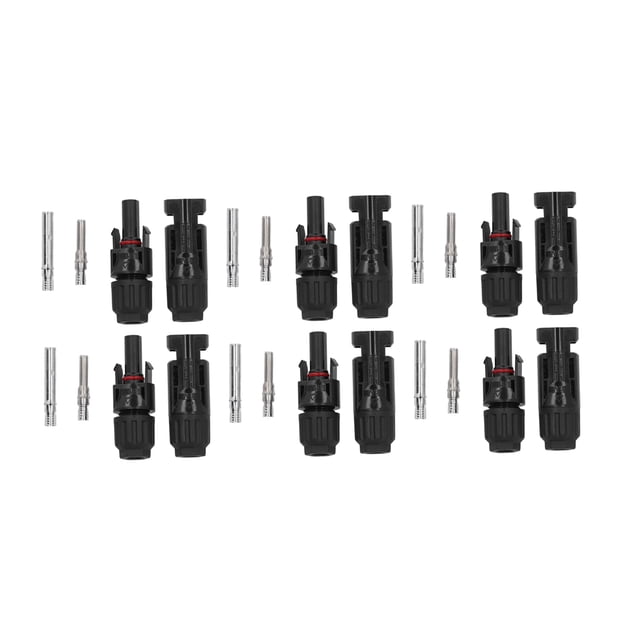 PV Connector, 10 Pairs DC1000V IP67 Waterproof Male Female Solar Panel Cable Connector High Current Carrying Capacity For Outdoor