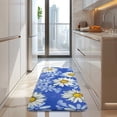 thumbnail image 4 of Blue Daisy Flower Lightblue Petals Pattern Kitchen Rug Mat,Kitchen Runner Rugs Non Skid Washable,Decorative Kitchen Floor Mats for Kitchen,Sink,Laundry,17"x47.2", 4 of 7