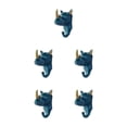 thumbnail image 3 of Transemion Crochet de Tête d'Éléphant en Résine pour une Pendaison Polyvalente Nécessite une Forme Animale Animal Tête Manteau Crochet Manteau Crochets Rétro Bleu (rhino) 5Set, 3 of 6