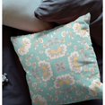 thumbnail image 3 of Divine Flowers Indoor/Outdoor Pillow in Green White 16x16, 3 of 5