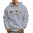 thumbnail image 6 of Men's 100% Cotton CHICAGO Hoodie 330g Thick Pocket Hood, 6 of 16