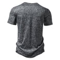 thumbnail image 5 of Men's Fashion Solid Color Loose Fit Sporty Casual Short Sleeve Tee Shirt Comfortable Breathable Top for Everyday Wear Men's Tops T-Shirt Casual Crew Neck Loose, 5 of 5