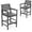 Gray, variant on Outdoor Furniture Patio Chair, HDPE Bar Height Adirondack Stools Set of 2, All Weather UV Waterproof for Poolside Deck Balcony Backyard Garden, Navy Blue