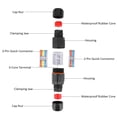 thumbnail image 1 of 2 Pin Junction Box, IP68 Waterproof Outdoor Electrical Junction Box Underground Cable Power Cord Connector , Electrical Boxes, 1 of 8