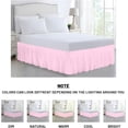 thumbnail image 2 of SGI bedding 9 inch Drop Wraparound Bed Skirt Queen Size - No Lifting Required, Adjustable Easy Fit Elastic Strap, Classic Gathered Styling Dust Ruffle, Fade Resistant -Pink, 2 of 7