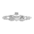 thumbnail image 2 of Childrens 14K White Gold Claddagh Ring, 2 of 5