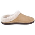 thumbnail image 2 of Urban Fox Slippers for Men - Micro Suede Everson | House Shoes I Rubber-Sole | Faux Fur | Indoor Outdoor Men's Slippers Tan/Tan 8, 2 of 5