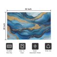 thumbnail image 5 of Blue White Gold Marble Pattern Door Rugs,Washable Non Slip Door Mats Indoor,Decorative Door Mats,Entry Mat Indoor for Entrance,Bedroom,Kitchen,Bathroom,20"x32", 5 of 6