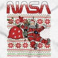 thumbnail image 2 of Ugly Christmas Pattern NASA Santa Unisex Plus Size Sweatshirt Brisco Brands 3X, 2 of 5