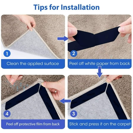 Anti Curling Corner Carpet Gripper, How To Clean Carpet Tape Off Hardwood Floors